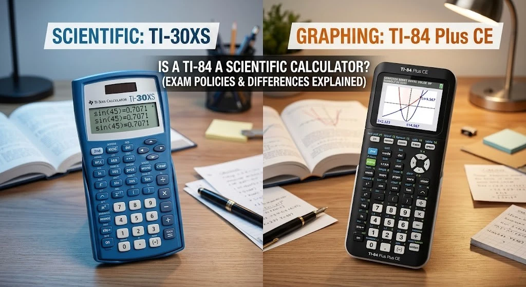 Comparison between T1-84calculator and T130XS calculator